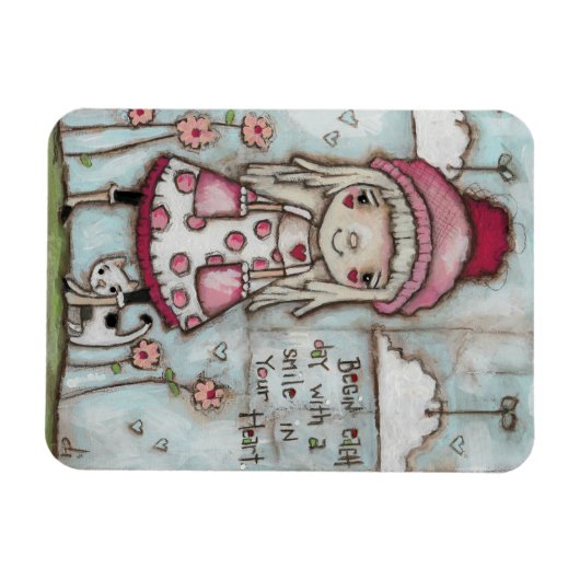 Happy Heart - Magneet 3x4" (Horizontaal)