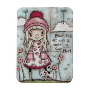 Happy Heart - Magnet 3x4" Magneet