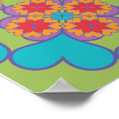 Happy Heart Mandala 1 Poster (Hoek)