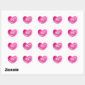 Happy Heart Ronde Sticker (Vel)