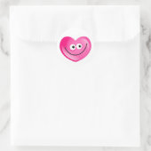 Happy Heart Ronde Sticker (Tas)