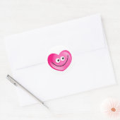 Happy Heart Ronde Sticker (Envelop)