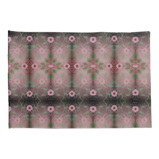  Happy Heart Roze Kussen Hoesje Set Kussensloop (Achterkant-Rechts)