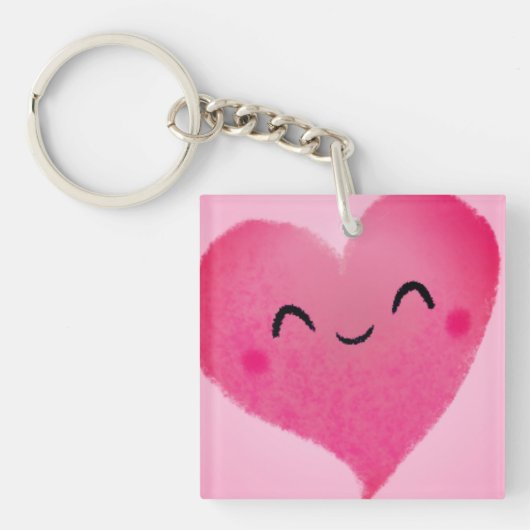 Happy Heart Sleutelhanger (voorkant)