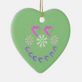 Happy Heart Snowflake Ornament (Rechts)
