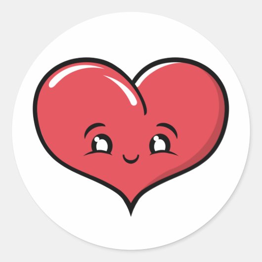Happy Heart Sticker (Voorkant)