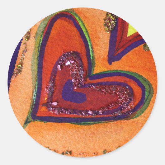 Happy Heart Sticker (Voorkant)
