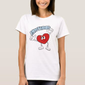 Happy Heart T-shirt – Cute Cartoon Love Design (Voorkant)