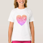 Happy Heart T-Shirt voor meisjes (Voorkant)