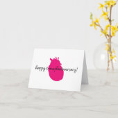 Happy Heart Transplantaversary Script Notecard Kaart (Gele Bloem)
