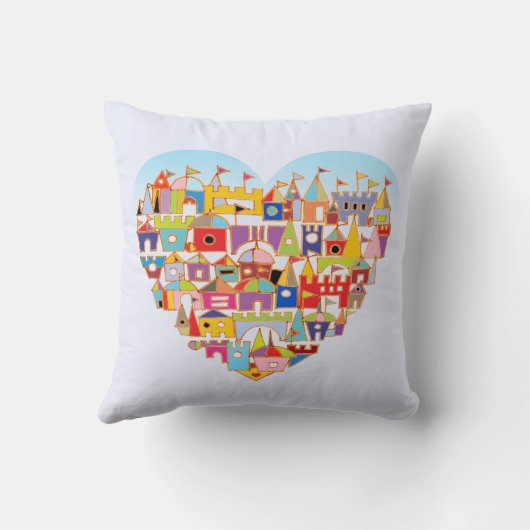 Happy Heart Village Kussen (Achterkant)