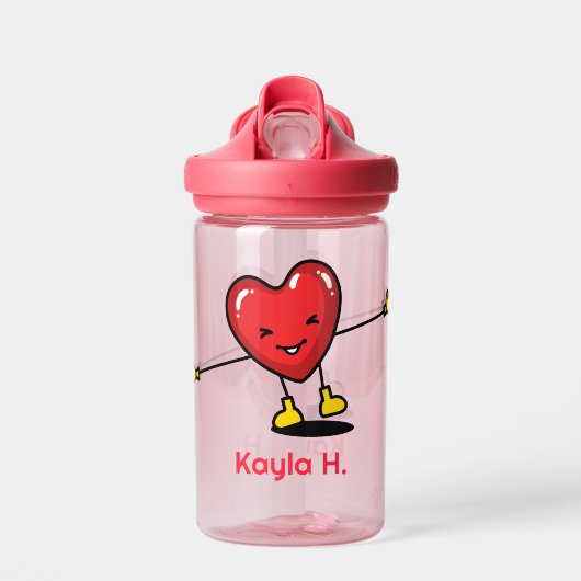 Happy Heart Waterfles (Voorkant)