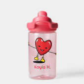 Happy Heart Waterfles (Achterkant)