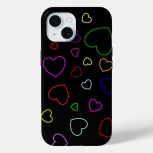 Happy Hearts 2 - kleurrijk - Cute Girly Hoesje -