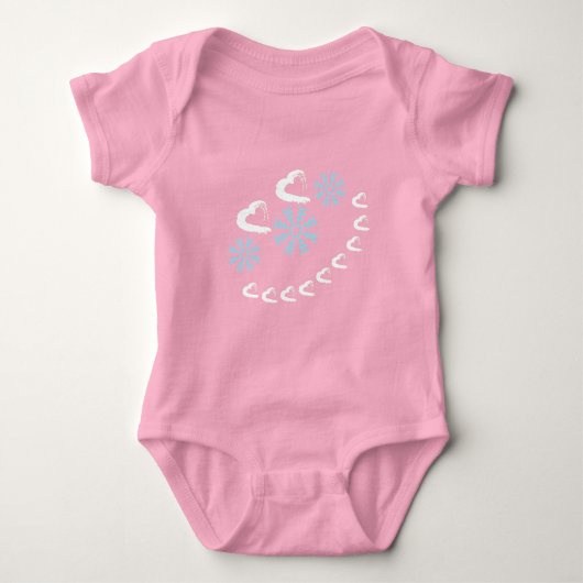 Happy Hearts Baby Bodysuit (Voorkant)