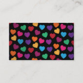 Happy Hearts Babysitter, Child Care, Designer Visitekaartje (Achterkant)