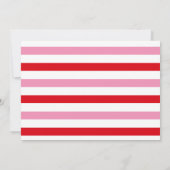 Happy Hearts Border Valentijnsdag Fotokaart (Achterkant)