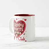 Happy Hearts Club - Valentijnsdag Mok met Retro (Voorkant links)