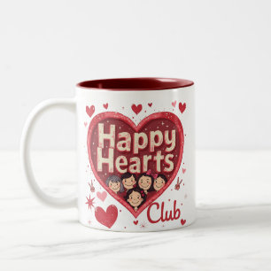 Happy Hearts Club - Valentijnsdag Mok met Retro