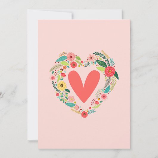 Happy Hearts Day Foto plat Feestdagenkaart (Achterkant)