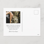 Happy Hearts Day Foto Valentijnsdag Briefkaart (Achterkant)