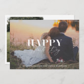 Happy Hearts Day Foto Valentijnsdag Kaart (Voorkant / Achterkant)