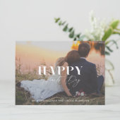 Happy Hearts Day Foto Valentijnsdag Kaart (Staand voorkant)