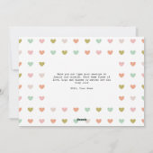 Happy Hearts Day Fotocollage Aangepast bericht Feestdagenkaart (Achterkant)