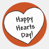 Happy Hearts Day - Sticker (Voorkant)