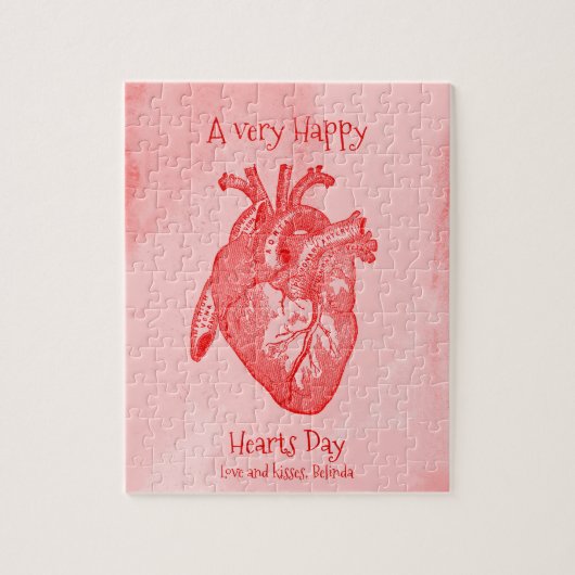 Happy Hearts Day Valentijn Legpuzzel (Verticaal)