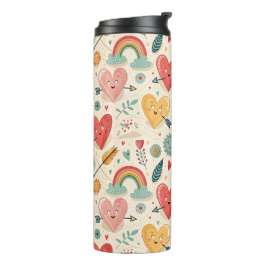 Happy Hearts - grillige Valentijnsdag Thermosbeker