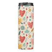 Happy Hearts - grillige Valentijnsdag Thermosbeker (Achterkant)