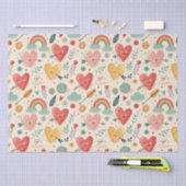 Happy Hearts - grillige Valentijnsdag Tissuepapier (Craft)