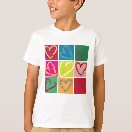 Happy Hearts Kinder T-shirt (Voorkant)