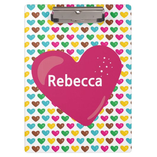 Happy Hearts Klembord (Voorkant)