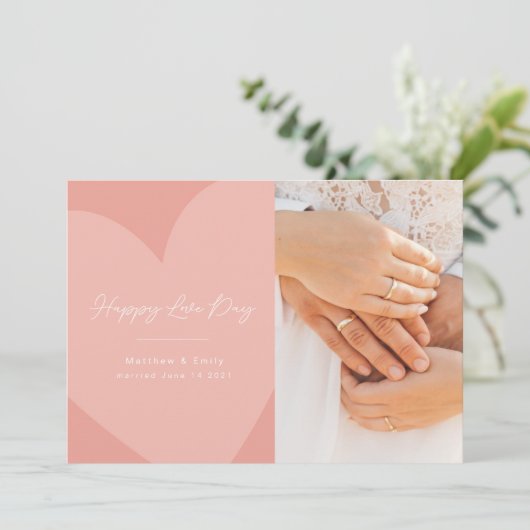 Happy Hearts Love Day Kaart (Staand voorkant)