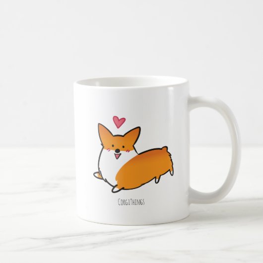 Happy Hearts-Mok | Corgi Dingen Koffiemok (Rechts)