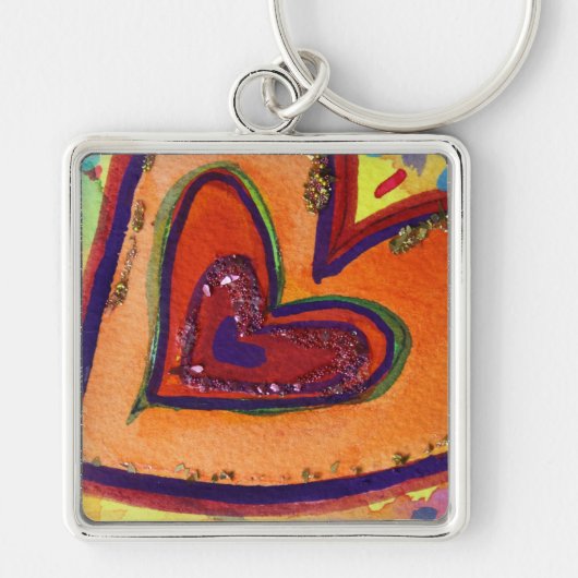 Happy Hearts-Sleutelhangers Sleutelhanger (Voorkant)