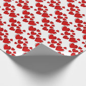 Happy Hearts Valentijnsdag Wrapping Paper Cadeaupapier (Hoek)