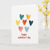 Happy Hearts Valentines Day Card Kaart (Gele Bloem)