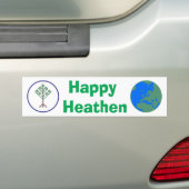 Happy Heathen Bumpersticker (Op auto)