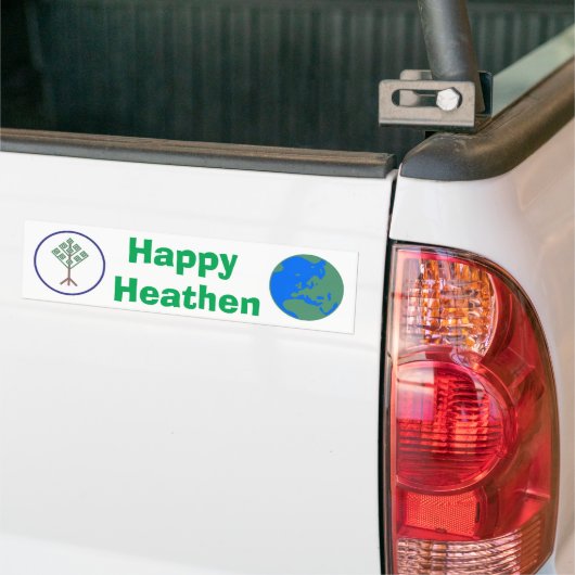 Happy Heathen Bumpersticker (Op Truck)