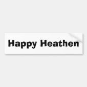Happy Heathen Bumpersticker (Voorkant)