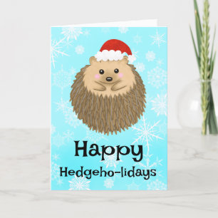 Happy Hedgehog Feestdagen Leuke Funny Christmas
