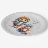 Happy Hedgehog Waterverf Papier Bord (Gekanteld)
