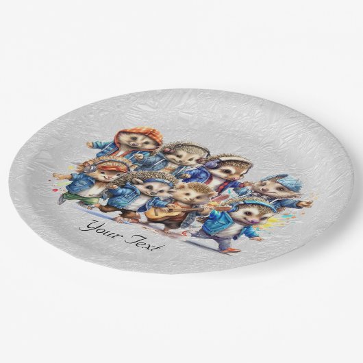 Happy Hedgehog Waterverf Papier Bord (Gekanteld)