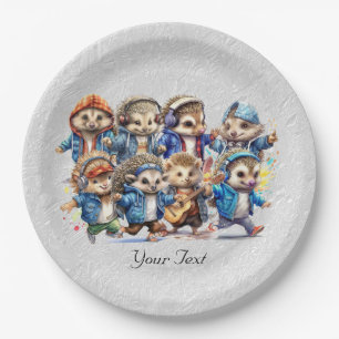 Happy Hedgehog Waterverf Papier Bord