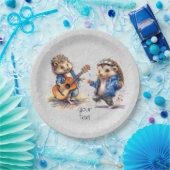Happy Hedgehog Waterverf Papier Bord (Feest)