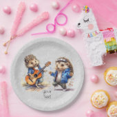 Happy Hedgehog Waterverf Papier Bord (Feest)