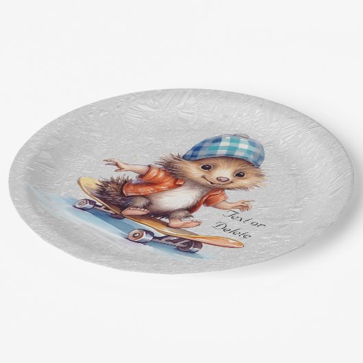 Happy Hedgehog Waterverf Papier Bord (Gekanteld)